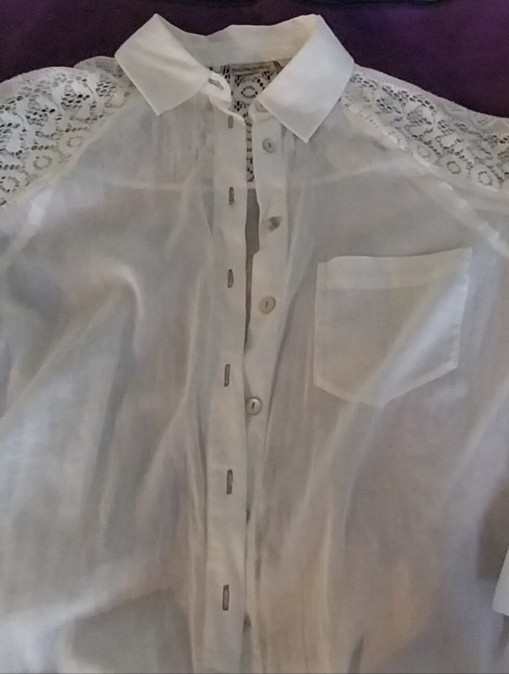 Stylish White Lace Top